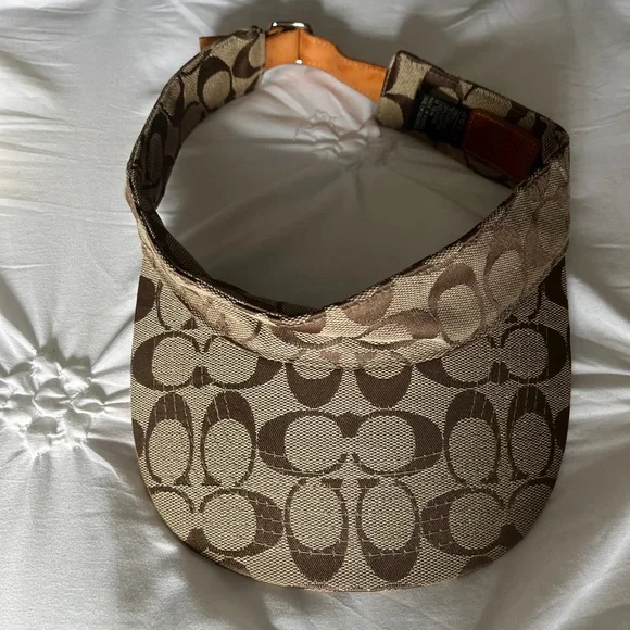 Coach Signature Beige Women's Visor - Picture 4 of 7